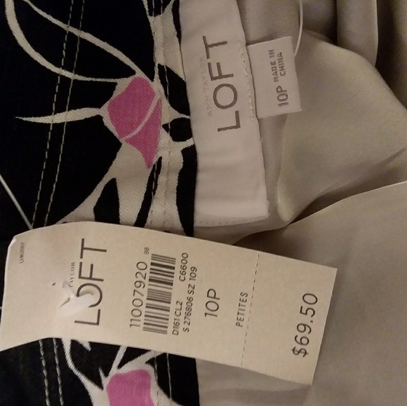 Loft,  black white skirt NWT - Picture 3 of 5